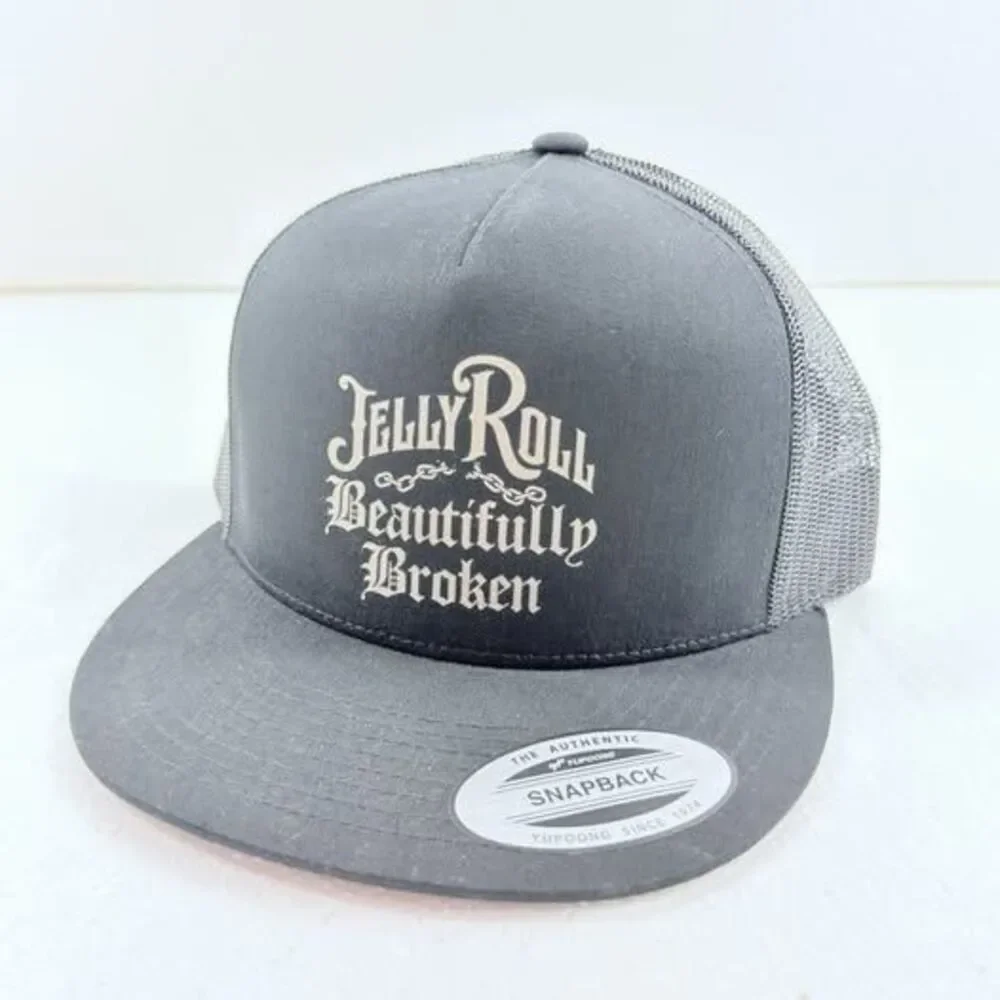 Yupoong Jelly Roll Beautifully Broken Snapback Trucker Hat